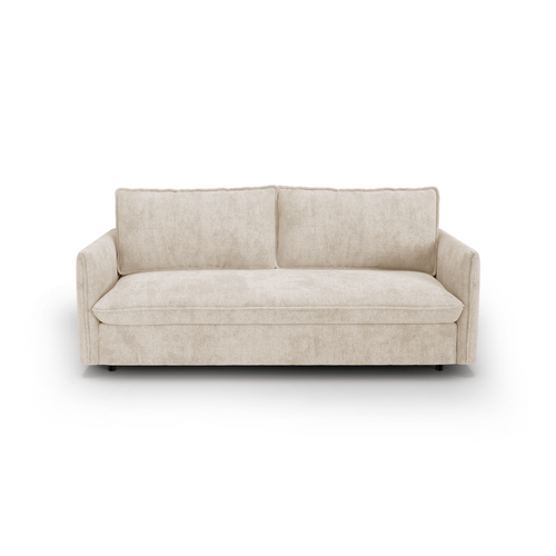 Premium Interiors - Express-slaapbank AVA - kruisbinding crème 178cm