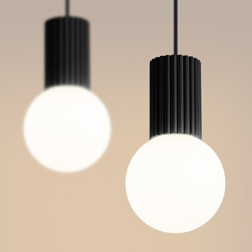 Sollux Lighting Hanglamp HALO 2L zwart - 33,5x6x120cm