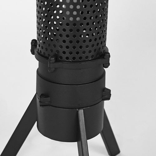 LABEL51 Tafellamp Tube - Zwart Metaal - 24x24x93cm - vtwonen shop