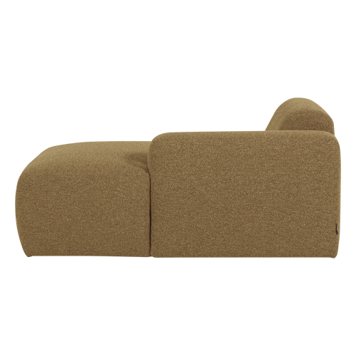 WOOOD chaise longue bank rechts Mojo Base - Bouclé - Geelbruin - 74x112x162