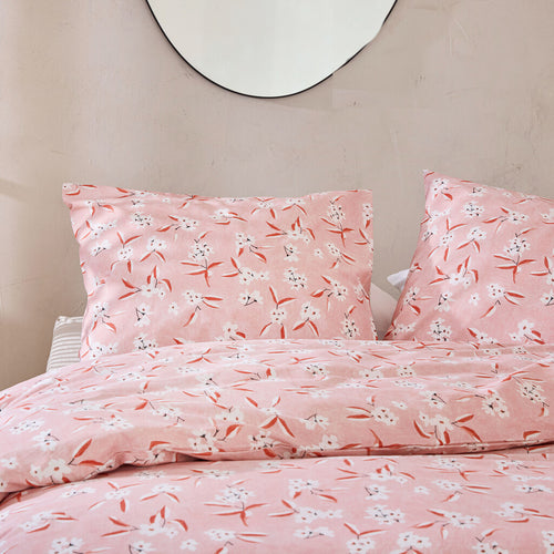 Walra - Dekbedovertrek Floral Fusion - 240x220 cm - Roze