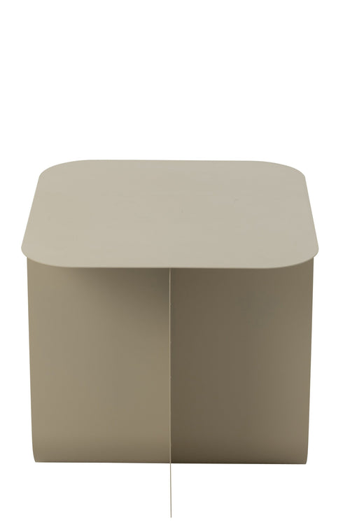 J-Line bijzettafel Vierkant - metaal - beige