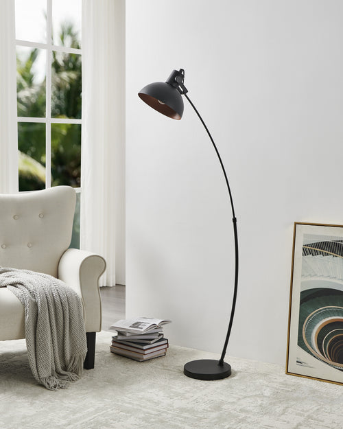 EGLO vloerlamp Jaafra - e27 - 158 cm - zwart/koper