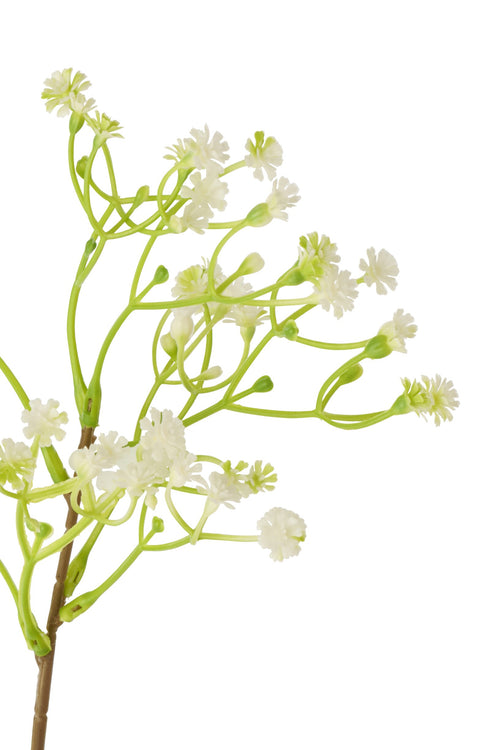 J-Line gypsophila - kunststof  - wit - 6 stuks