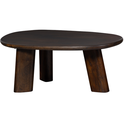 WOOOD salontafel Roundly - Mangohout - Walnoot - 40x110x60 - vtwonen shop