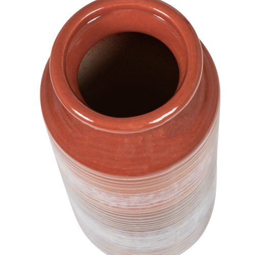 WOOOD vaas xl Ø17 cm Decennia - Keramiek - Rood/Paars - 38x17x17