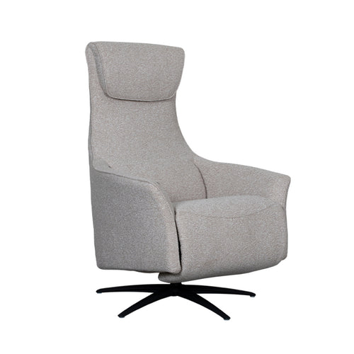 LABEL51 Elektrische Fauteuil Lund - Naturel/Zwart - 74x83x112cm