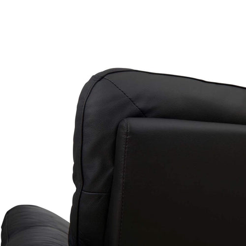 Furnhouse 2-zitsbank Selesta - Zwart - Leer, PVC - 96x162x101