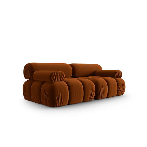 Cosmopolitan Design - Modulaire bank Cortina 2-zits, flueel terracotta - 94x188x70cm