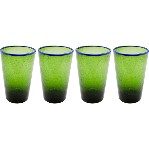 Kare Design Waterglazen Bubbles groen (4/set) - vtwonen shop