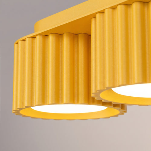 Sollux Lighting Plafondlamp AURA 3 geel Gx53 - 32,5x10x8cm