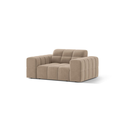 Cosmopolitan Design - Fauteuil Chicago flueel beige - 102x132x78cm