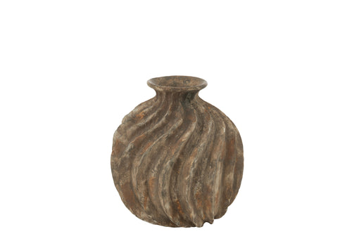 J-Line vaas Ballon Antiek - polyresin - large - Ø 34.5 cm - vtwonen shop