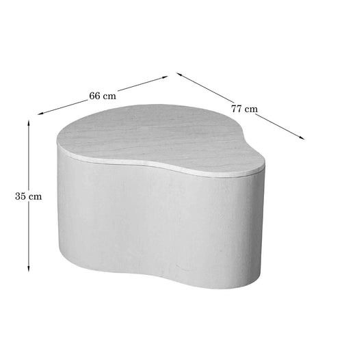Starfurn Salontafel Lovi - Organisch Bruin Hout - 77x60x35cm