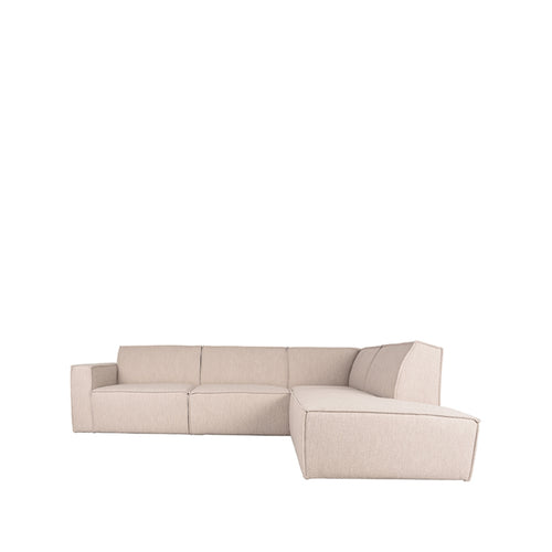 LABEL51 Bank Kay 2,5-Zits Hoek Rechts - Naturel Bouclé - 283x218x80cm - vtwonen shop