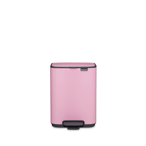Brabantia Bo Pedaalemmer, 4 liter, stil sluitend, kunststof binnenemmer - Lilac Pink