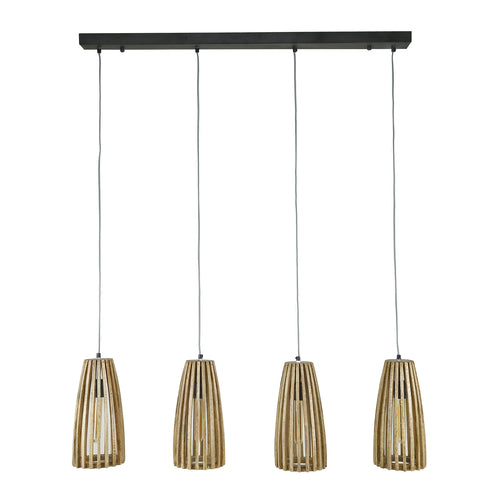 Duverger® hanglamp Hawaii - mangohout - 4 lichtpunten - vtwonen shop