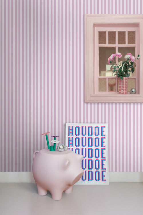 ESTAhome behang strepen paars - 53 cm x 10.05 m - 130954 - vtwonen shop
