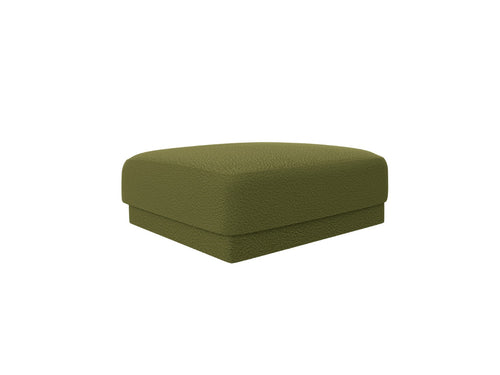 Micadoni - Poef "Miley" boucle donker olijfgroen - 90x90x40cm