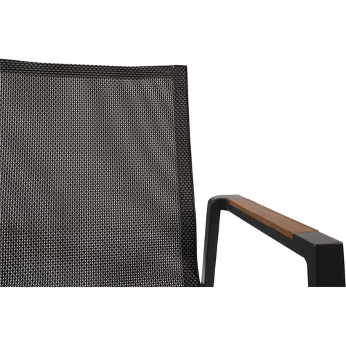 Lesli Living bistrostoel Tarragona - zwart - 56x65x88cm