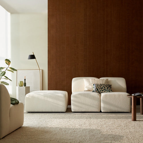 Tikamoon Modulaire bank in ecrukleurige stof, 2-zits - Beige