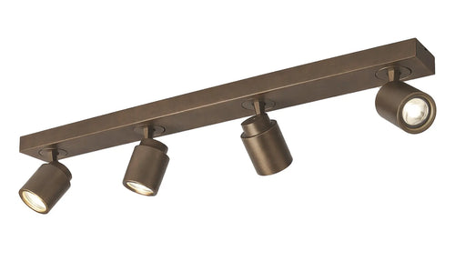 Freelight spot Razza - 4 lichts - 76  x 14   cm - brons goud