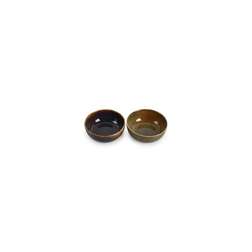 Bonbistro - Kom 10xH5cm groen Cirro - Set van 6