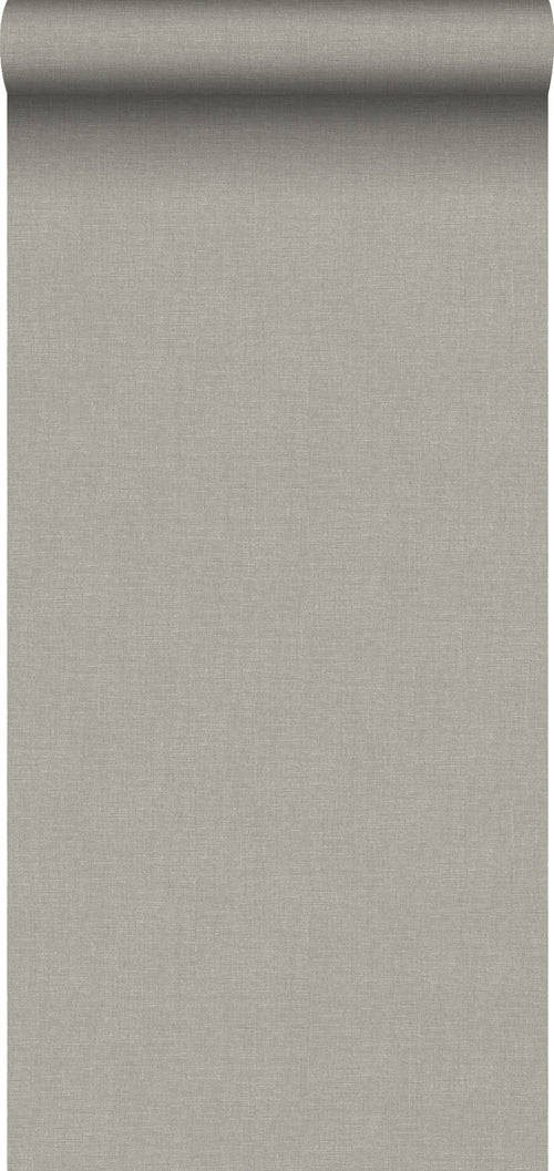 Sanders & Sanders behang linnenstructuur taupe - 53 cm x 10 m - 640429 - vtwonen shop