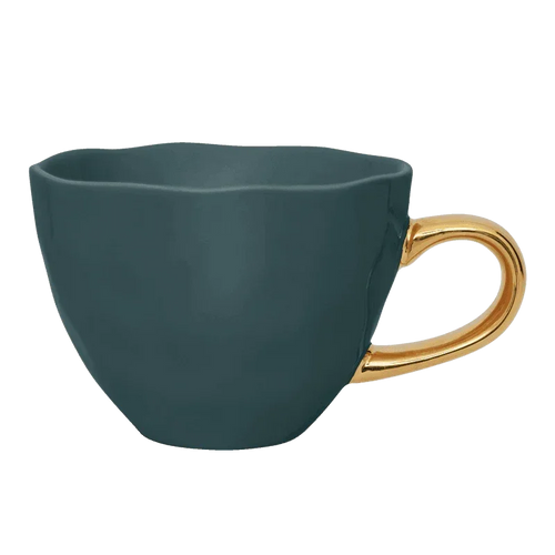 Urban Nature Culture Good Morning kopje Cappuccino/Tea - Blue Green - 11x8cm