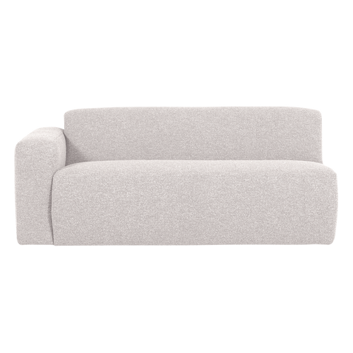 WOOOD 2-zits bank arm links Mojo Base - Bouclé - Ecru - 74x185x97