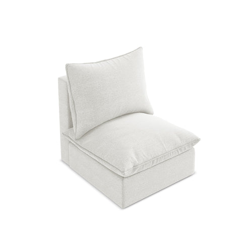 LaMiaSofa Bankmodule midden Ravenna - bouclé - wit - 75x90x77
