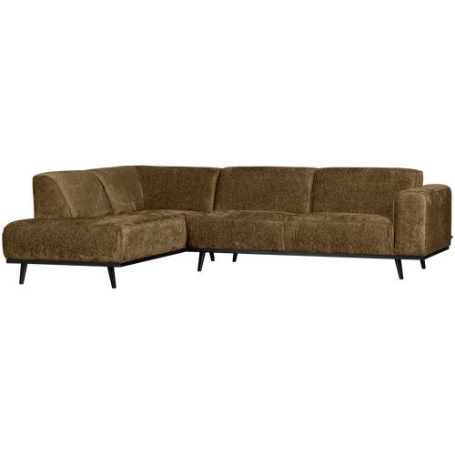 WOOOD hoekbank links Statement - Polyester - Brass - 77x274x210 - vtwonen shop