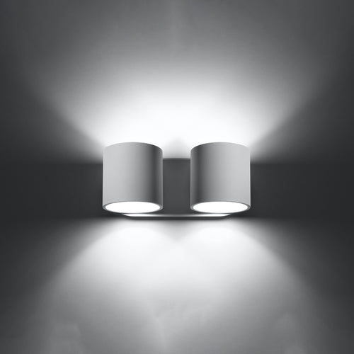 Sollux Lighting Wandlamp ORBIS 2 wit - 26x12x10cm