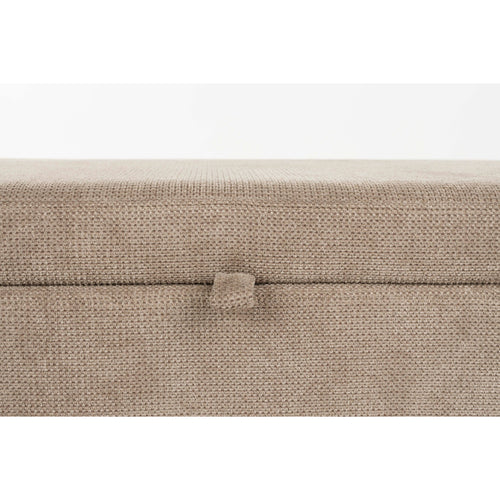Housecraft Living Orly Bankje met opbergruimte 113 cm - Grijs