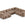Cosmopolitan Design Panoramische hoekbank rechts Loretto 5-zits, flueel chocolade - 250x345x68cm