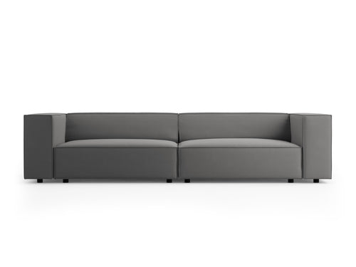 Cosmopolitan Design Bank Arendal 4-zits, flueel, cement - 102x244x70cm