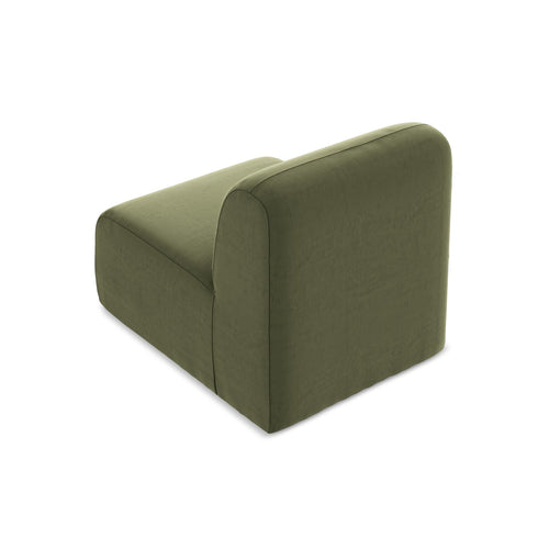 LaMiaSofa Bankmodule midden Cervo - velours - olijf - 70x94x75