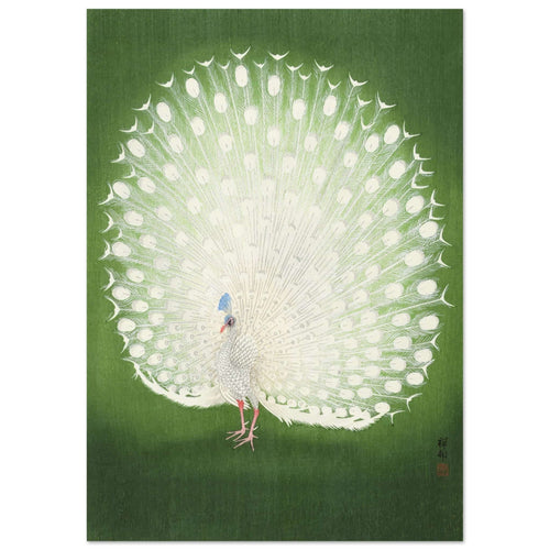 Artfulprints  Ohara Koson - Peacock   poster A4 21x29.7 cm - vtwonen shop