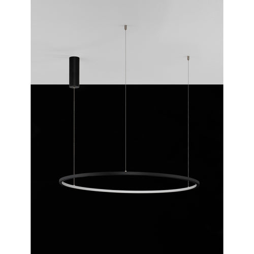 Merano Grove Geïntegreerde LED-plafondlamp Sandy Zwart Aluminium LED 48W 2592Lm 3000K