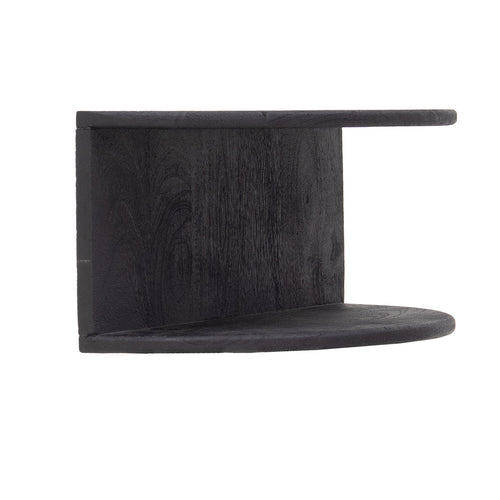 Giga Meubel Zwevend Nachtkastje Vera - Zwart - Mangohout - 45x28x22cm - vtwonen shop