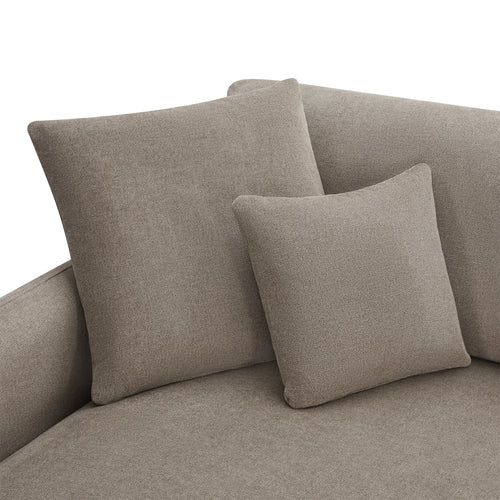 Furnhouse chaise longue bank rechts Maggie - Taupe - Stof - 95x290x90