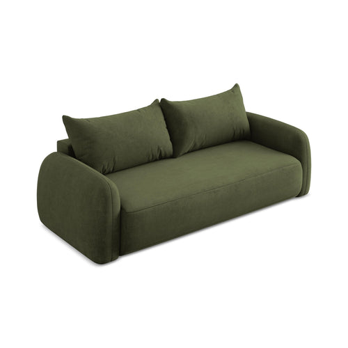 LaMiaSofa 3-zits slaapbank Amalfi - chenille stof - olijf - 250x112x90