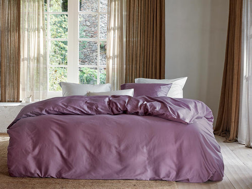 Yumeko dekbedovertrek katoen satijn amethyst 200x220 + 2/60x70 - vtwonen shop