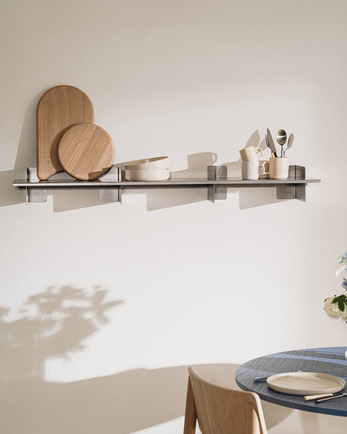 noo.ma Tivo Shelf 120 - RVS wandplank 120 cm