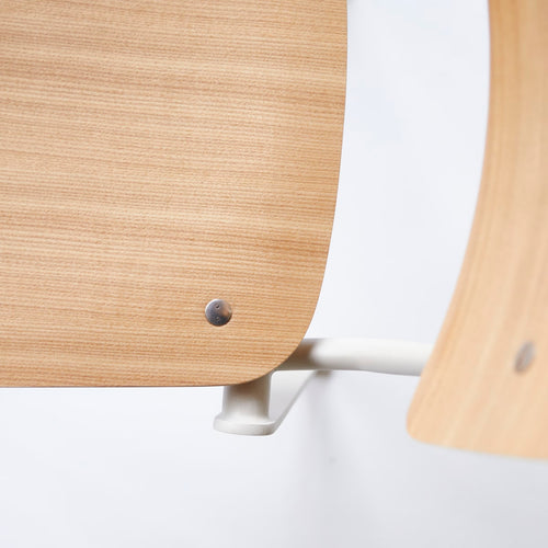 Tikamoon Stoel van essenhout en crèmekleurig metaal - Beige - vtwonen shop