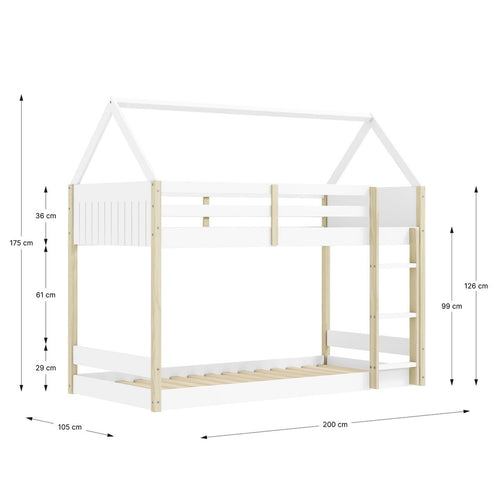 Calicosy - OSCAR Bed - Groen - 200x104,7x174,9 cm