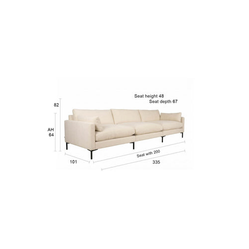 Zuiver Summer 4,5-zitsbank Beige