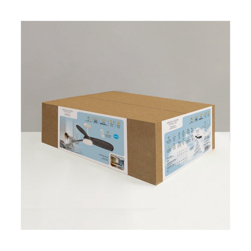 CristalRecord plafondventilator Byan - 1 lichts - 91.5  x 50   cm - wit grijs - vtwonen shop