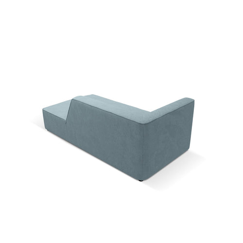 Cosmopolitan Design - Ligstoel rechts Siena ribfluwelen lichtblauw - 181x93x69cm