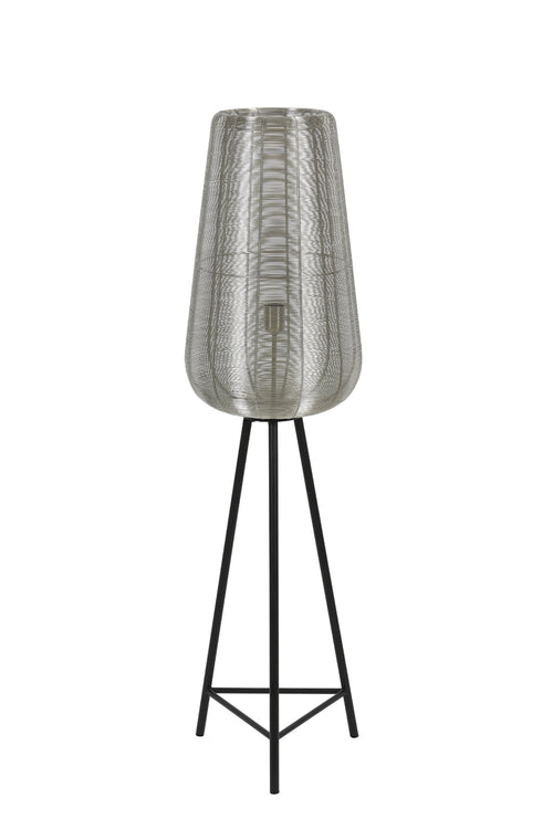 Light & Living vloerlamp ADETA - Ø37x135cm - zilver